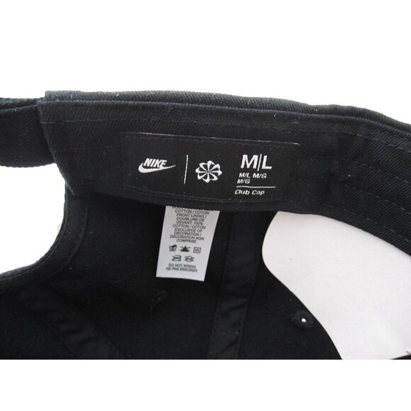 New W/ Tag Nike Dri Fit Unstructured Blue Air Max Adjustable Black Hat Sz M/L - Picture 6 of 6